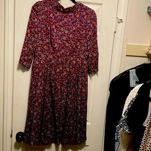 Gal Meets Glam 3/4 sleeve knee length dress